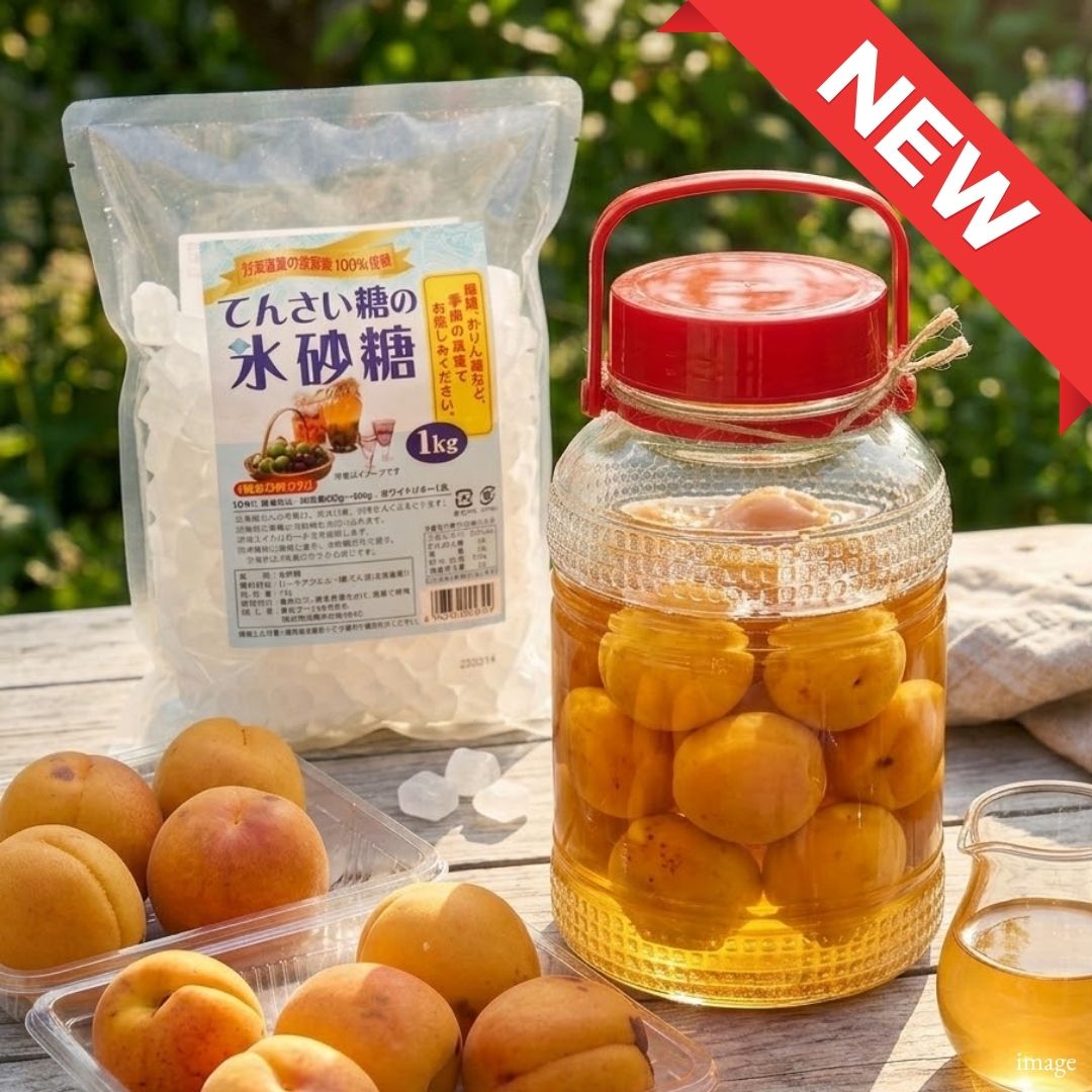 Seasonal Japanese Apricot Syrup Set with Premium Nagano Apricots – Perfect for Homemade Fruit Syrup | Limited Seasonal Availability | Delivery 26th–27th Jun