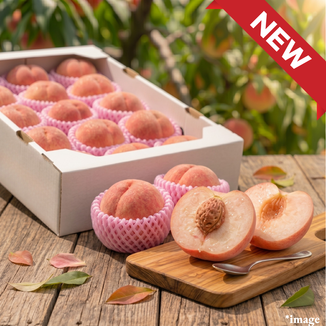 "Hikawa-Hakuho(High Grade/2L-size)", The First Taste of Early Summer Yamanashi Premium Peaches, | Delivery: 3rd~4th Jul