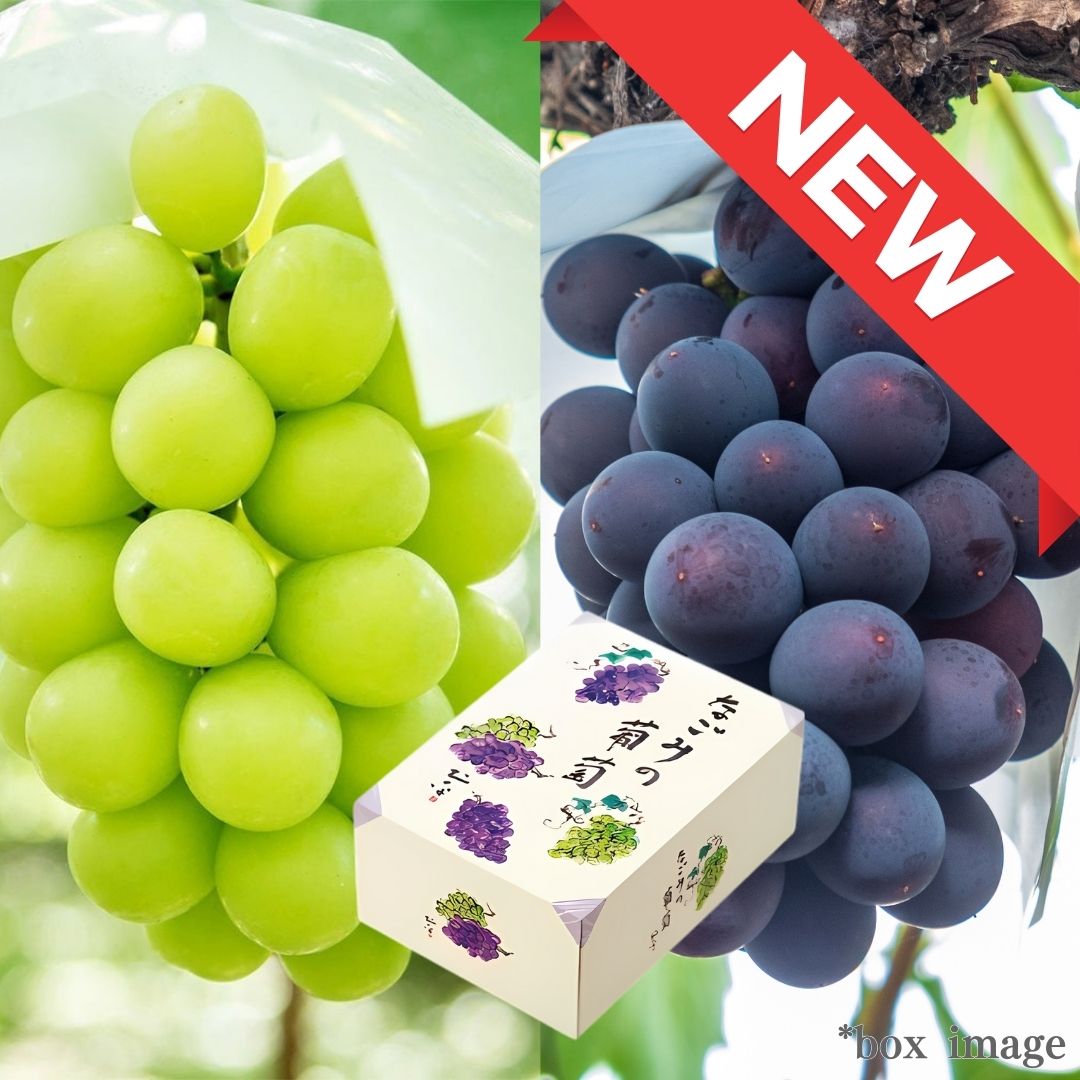 2 types Grape Gift Box "Shine Muscat & Kyoho (High Grade)" | Delivery: 29th~30th Aug - Tokyo Fresh Direct