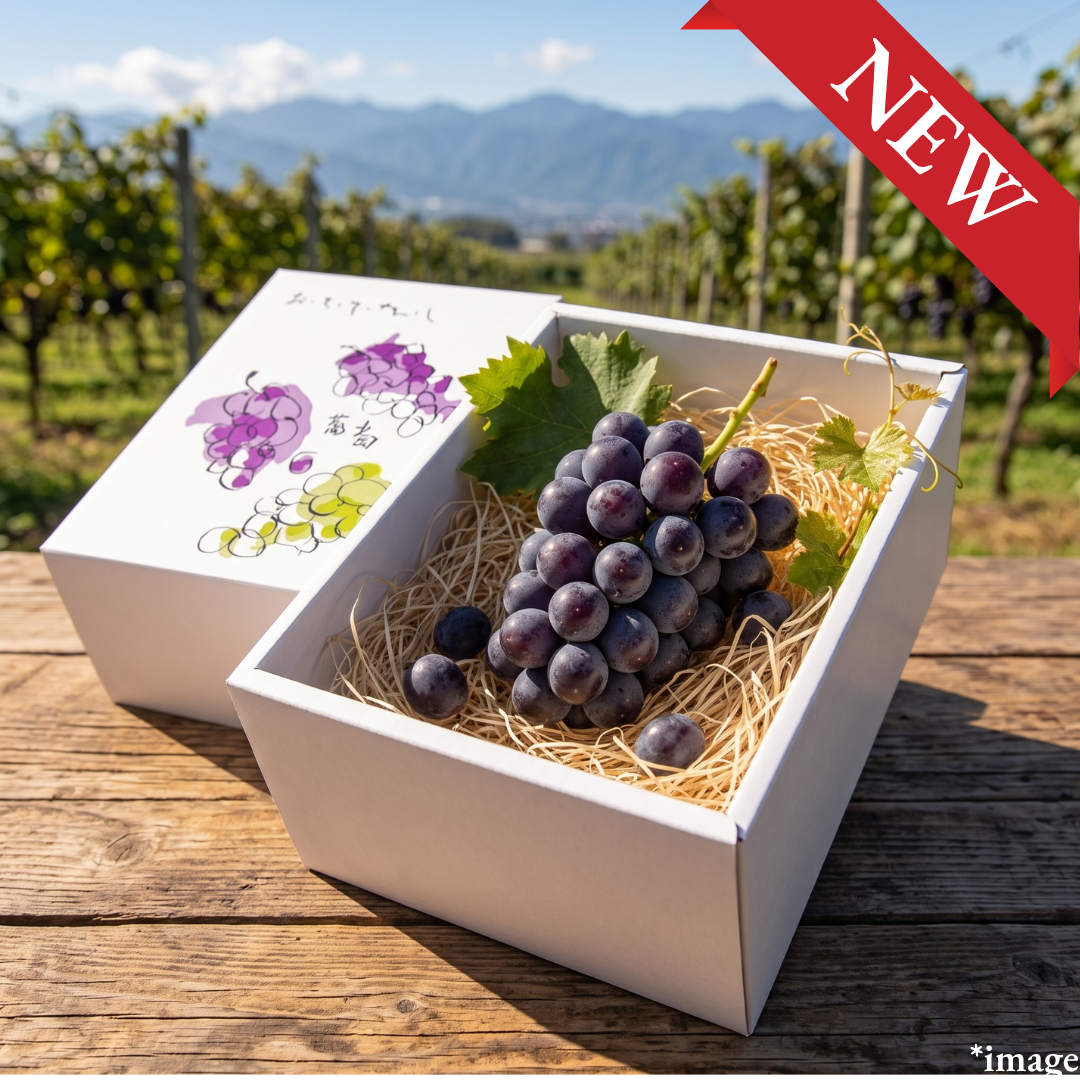 "Fujiminori (Giftbox/3L-size/High Grade)", Born from Seven Years of Breeding, Hand-Finished One Bunch at a Time, Approx.500g | Delivery: 21st~22nd Aug