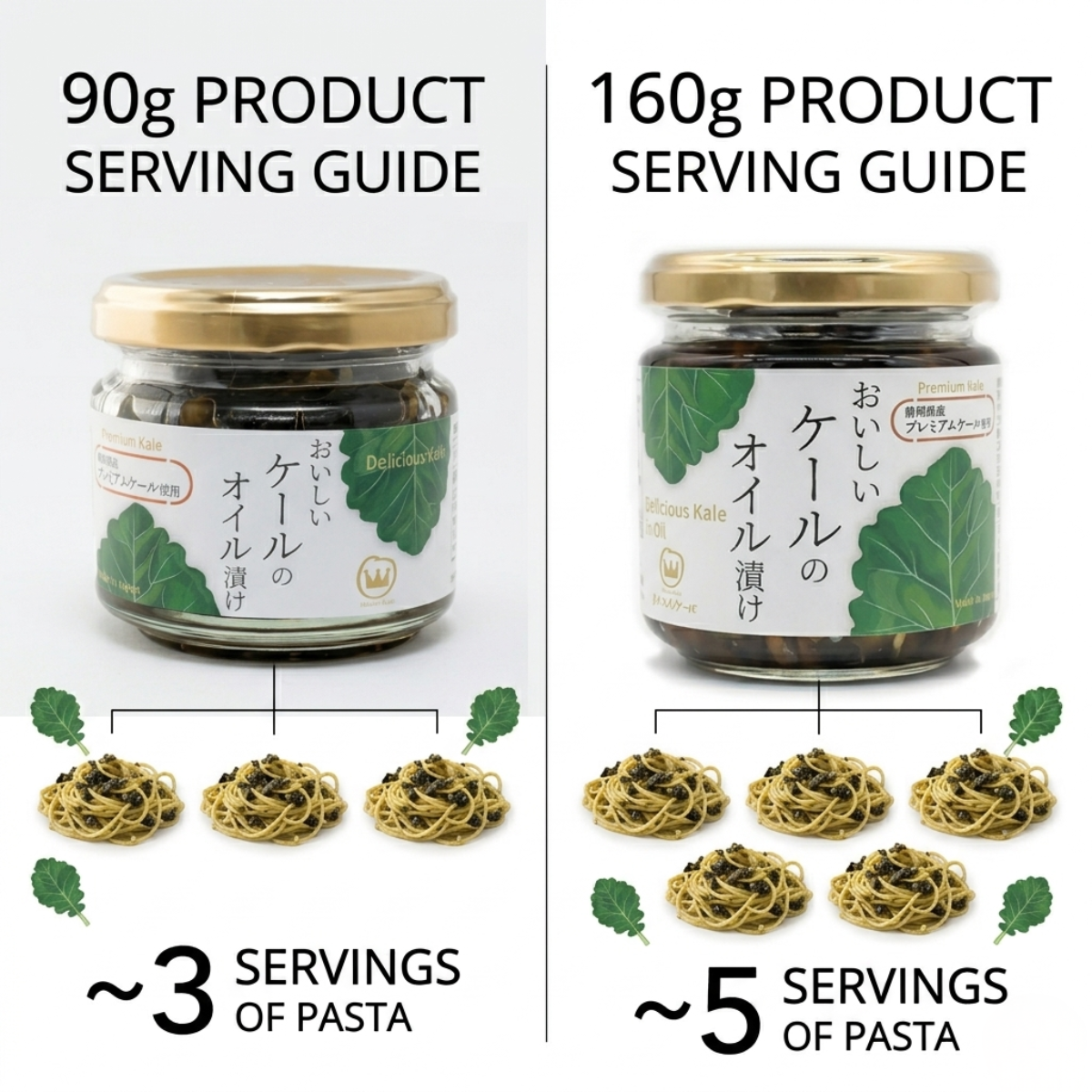 Umami-Rich Kale in Oil