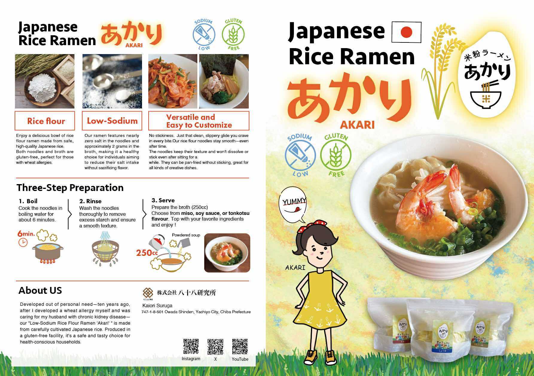 Akari Smooth Gluten Free Rice Ramen Shio 1 Serving - Tokyo Fresh Direct