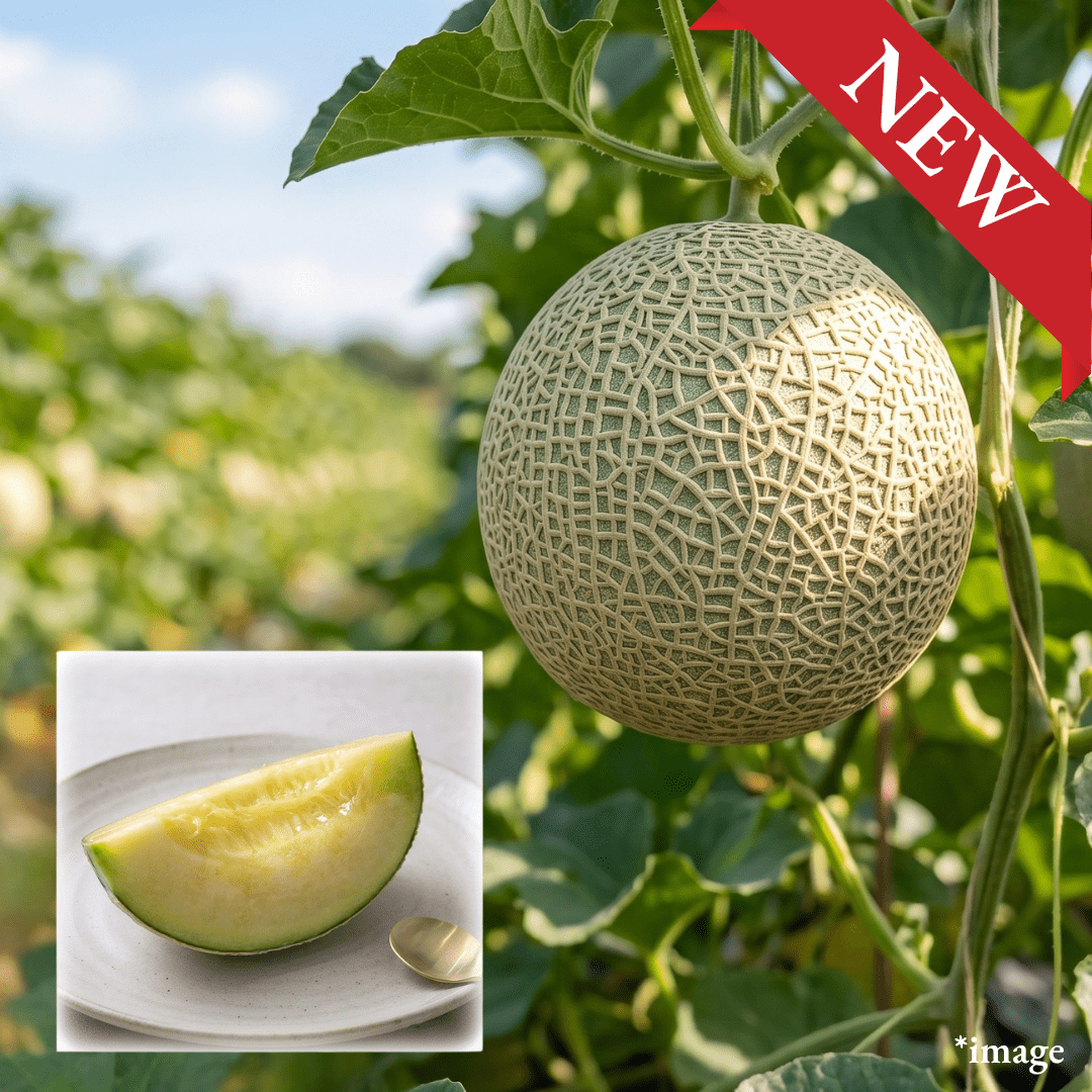 "Aroma Melon (Giftbox/3L-size/Top Grade)", King of Melon from Shizuoka, Approx.1.5kg | Delivery: 11th~12th Sep - TFD (Tokyo Fresh Direct)