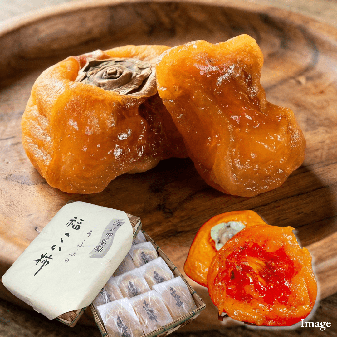 "Dried Persimmons(Bamboo Giftbox/High Grade)", Sweet as wagashi, yet sugar-free | Delivery: 13th~14th Nov - TFD (Tokyo Fresh Direct)