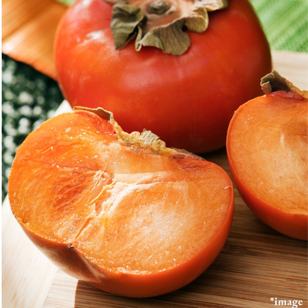 "Fuyu Persimmon (High Grade)", King of Sweet Persimmon from Fukuoka(2pcs/approx.400g+) | Delivery: 31th Oct - 1st Nov - Tokyo Fresh Direct