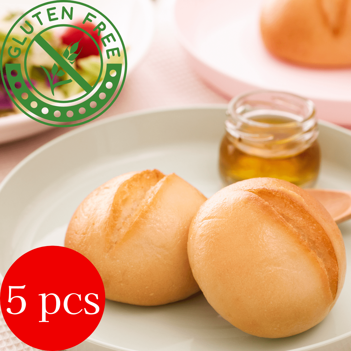 HATCHBEE Komemochi Japanese Rice Flour Gluten Free Bread 5p - Tokyo Fresh Direct