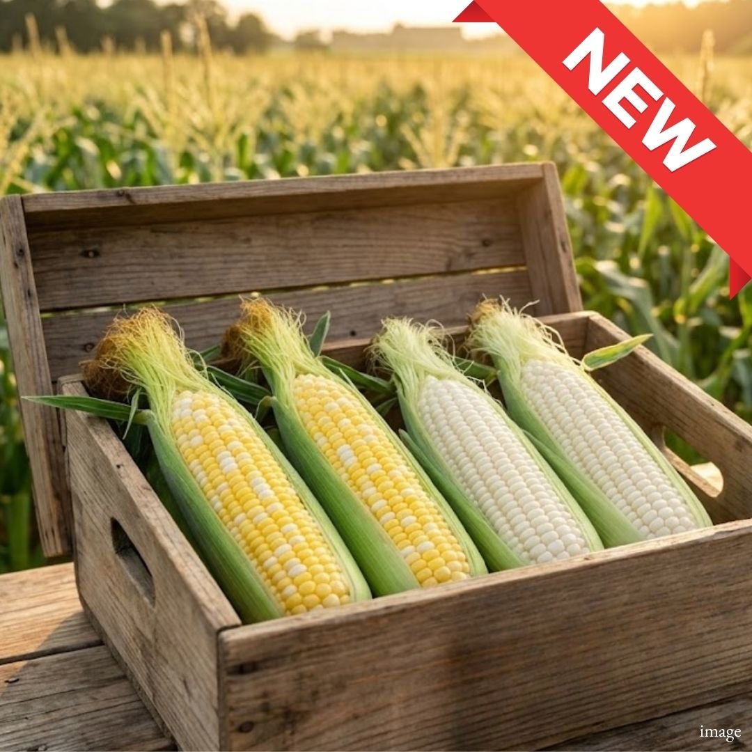 Hokkaido Premium Sweet Corn Combo – 4pcs (Approx. 1.2kg+) | Dolce Dream & White Corn Tasting Set - TFD (Tokyo Fresh Direct)