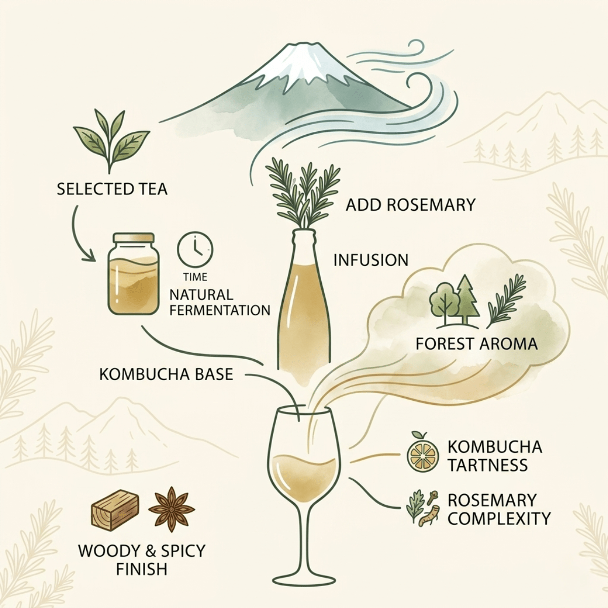 IL ST BIBITONE Kombucha Rosemarry 200ml - TFD (Tokyo Fresh Direct)