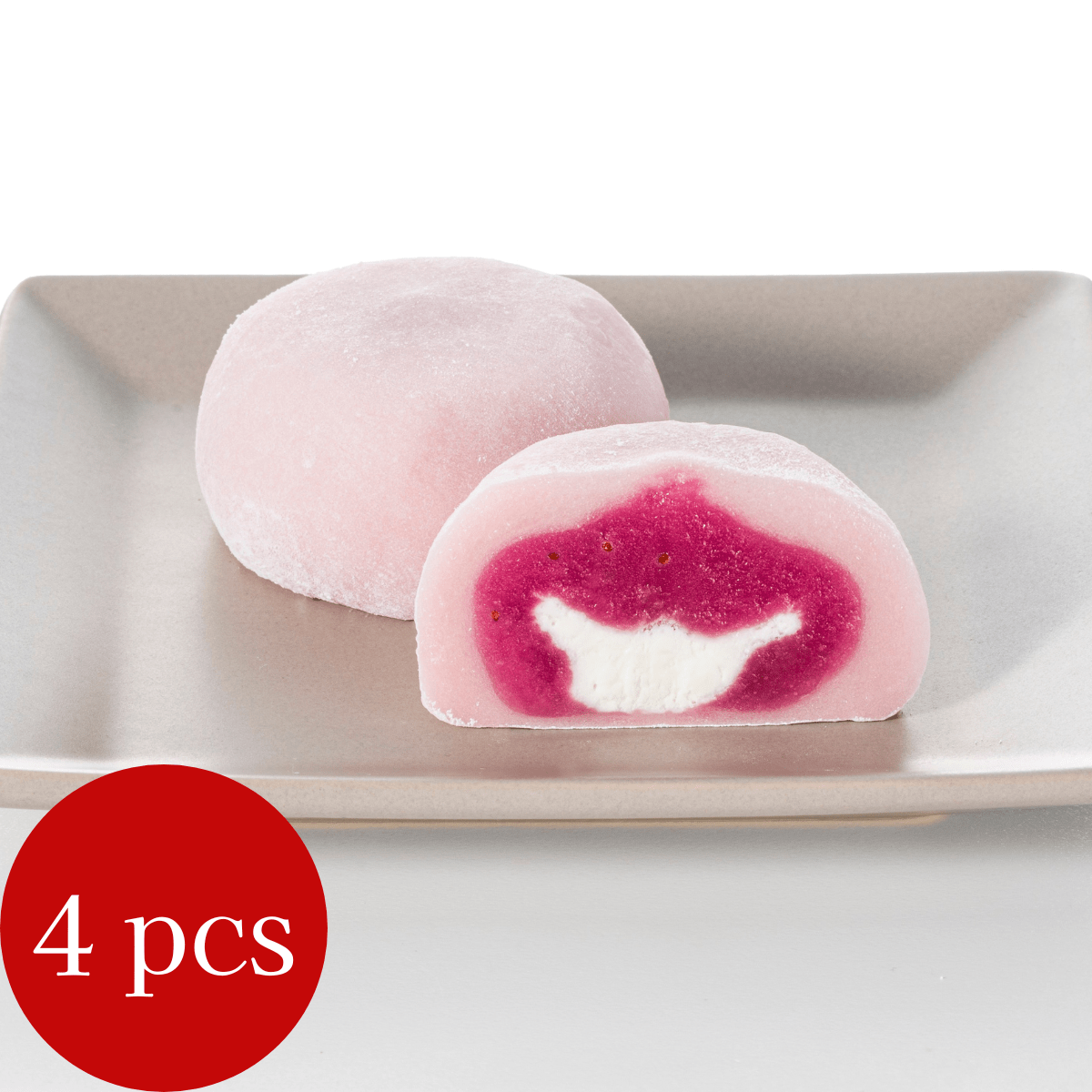 IWASAKI Cream Mochi Cake Strawberry 4P - Tokyo Fresh Direct