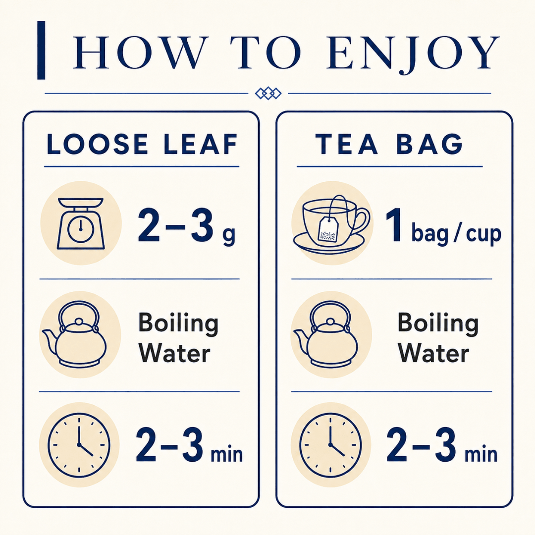 JAZZ 081 TRUE BLUE Black Soybean & Butterfly Pea Tea 8 Bags - TFD (Tokyo Fresh Direct)