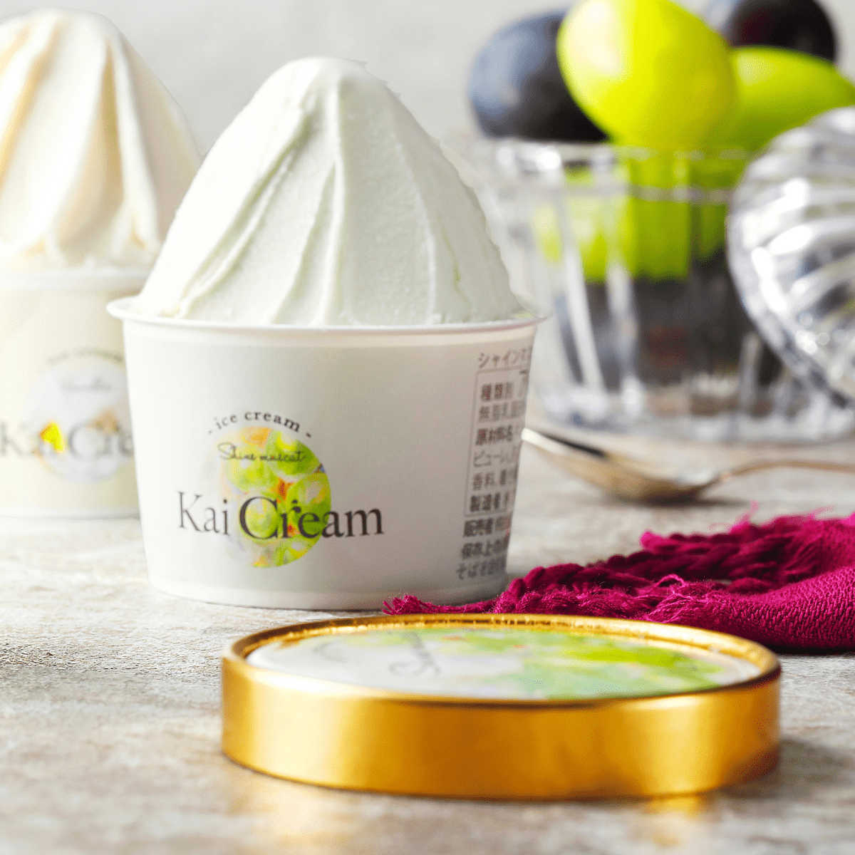 Kai Ice Cream Shine Muscat Yamanashi Vineyard - Tokyo Fresh Direct