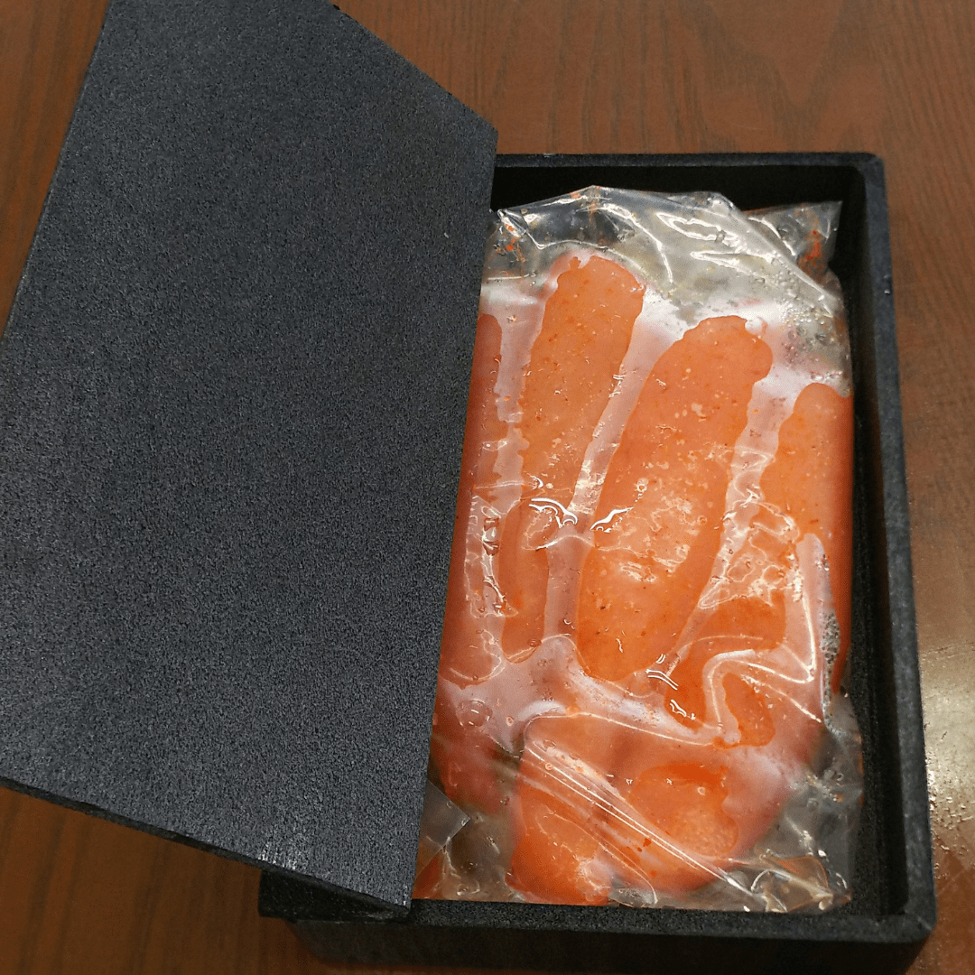 Karashi Mentaiko Spicy Pollock Roe Medium Cut 100g - TFD (Tokyo Fresh Direct)