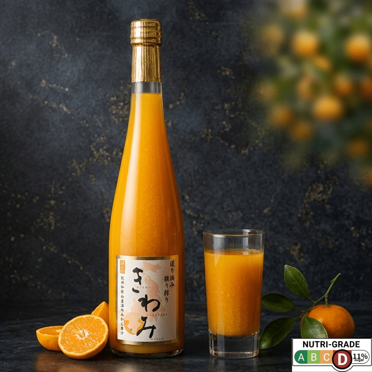 KIWAMI 100% Unshiu Mikan Juice 500ml - TFD (Tokyo Fresh Direct)