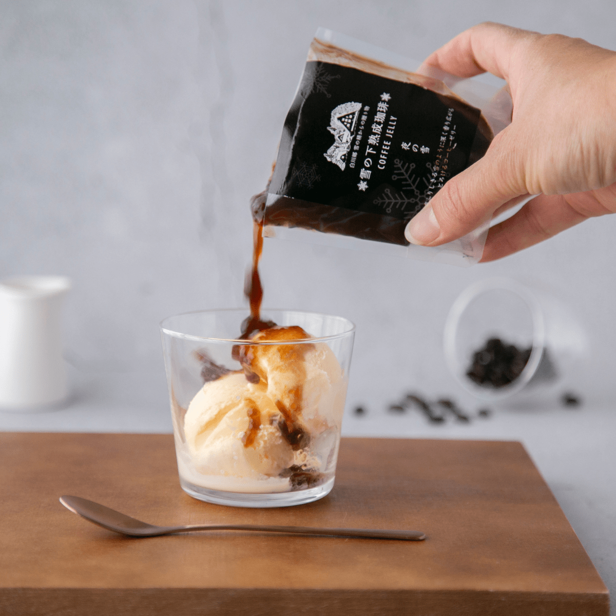 KOUFUKUYA Snow - Aged Coffee Jelly Set Morning & Night Snow - Tokyo Fresh Direct