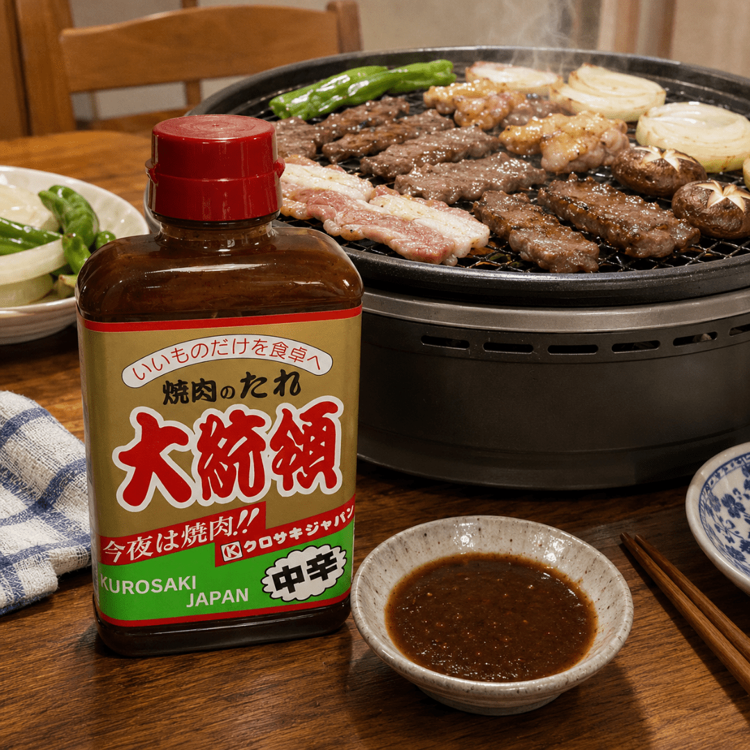 KUROSAKI JAPAN Daitoryo Medium-Hot Garlic Miso Yakiniku BBQ Sauce 400g - TFD (Tokyo Fresh Direct)