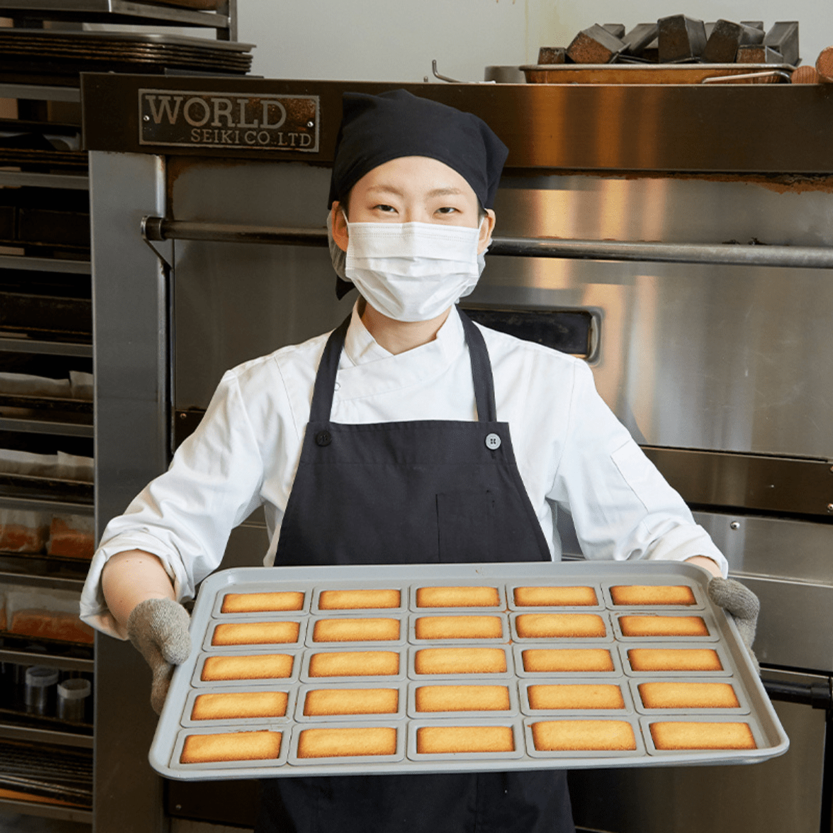 Kyoto Financier 8pcs Assorted with Furoshiki Bag - Tokyo Fresh Direct