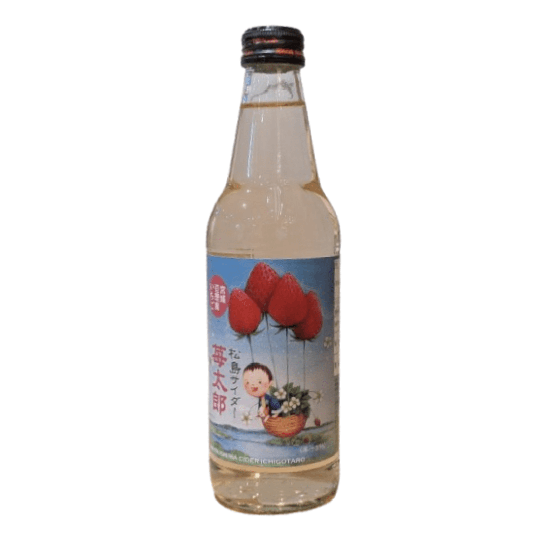 Matsushima Cider Ichigo-Taro Strawberry Flavour 340ml - TFD (Tokyo Fresh Direct)
