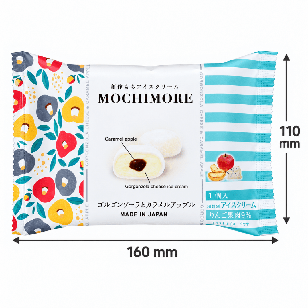 MOCHIMORE Gorgonzola Cheese & Caramel Apple Mochi Icecream - TFD (Tokyo Fresh Direct)