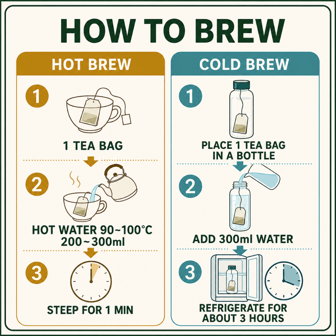 Mt. Fuji Foothills Genmai Hojicha 10 Tea Bags - TFD (Tokyo Fresh Direct)
