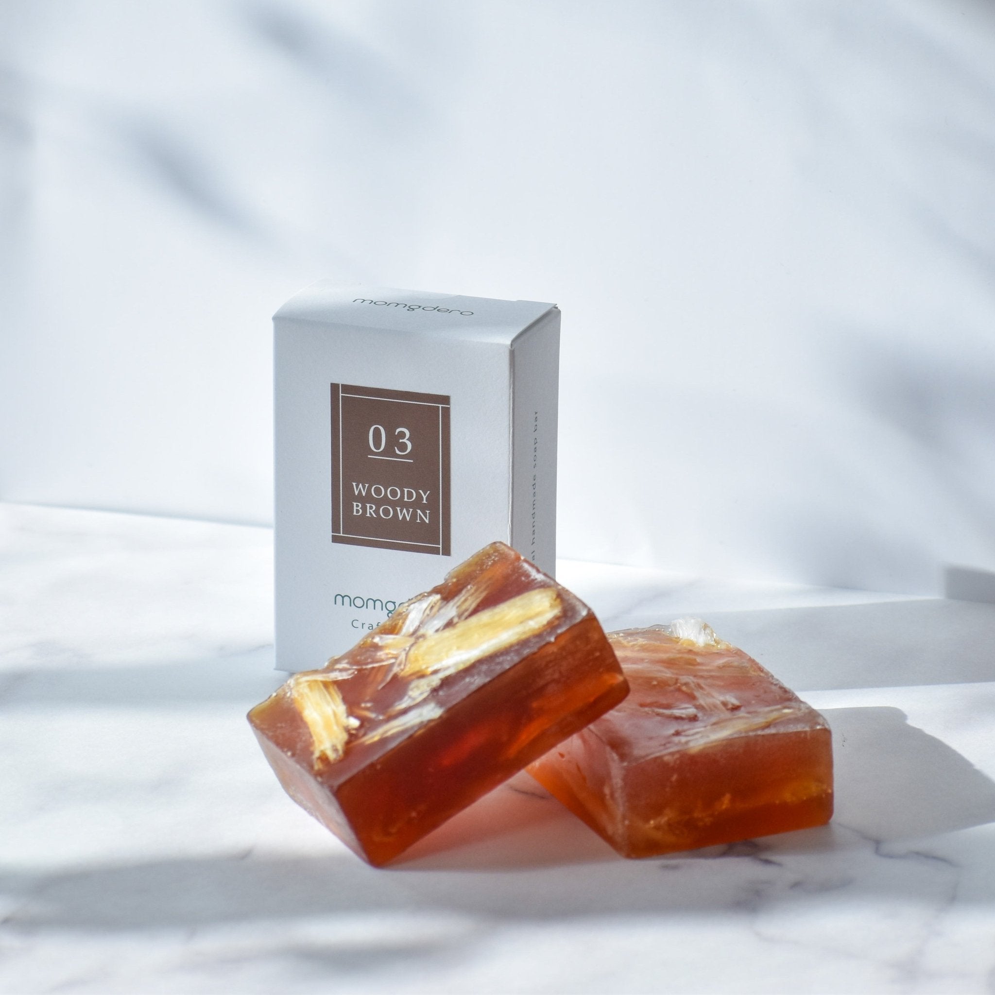 【Natural origin, for sensitive skin.】MOMGDERO Craft Soap Woody Brown HB - Tokyo Fresh Direct