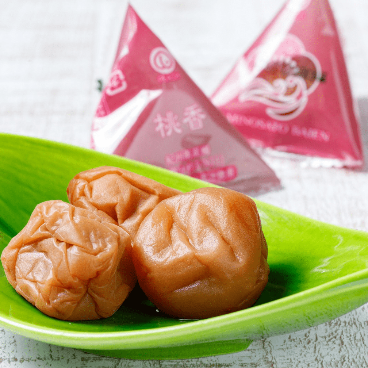 Peach Flavored Pickled Plum Umeboshi Box 12P - Tokyo Fresh Direct