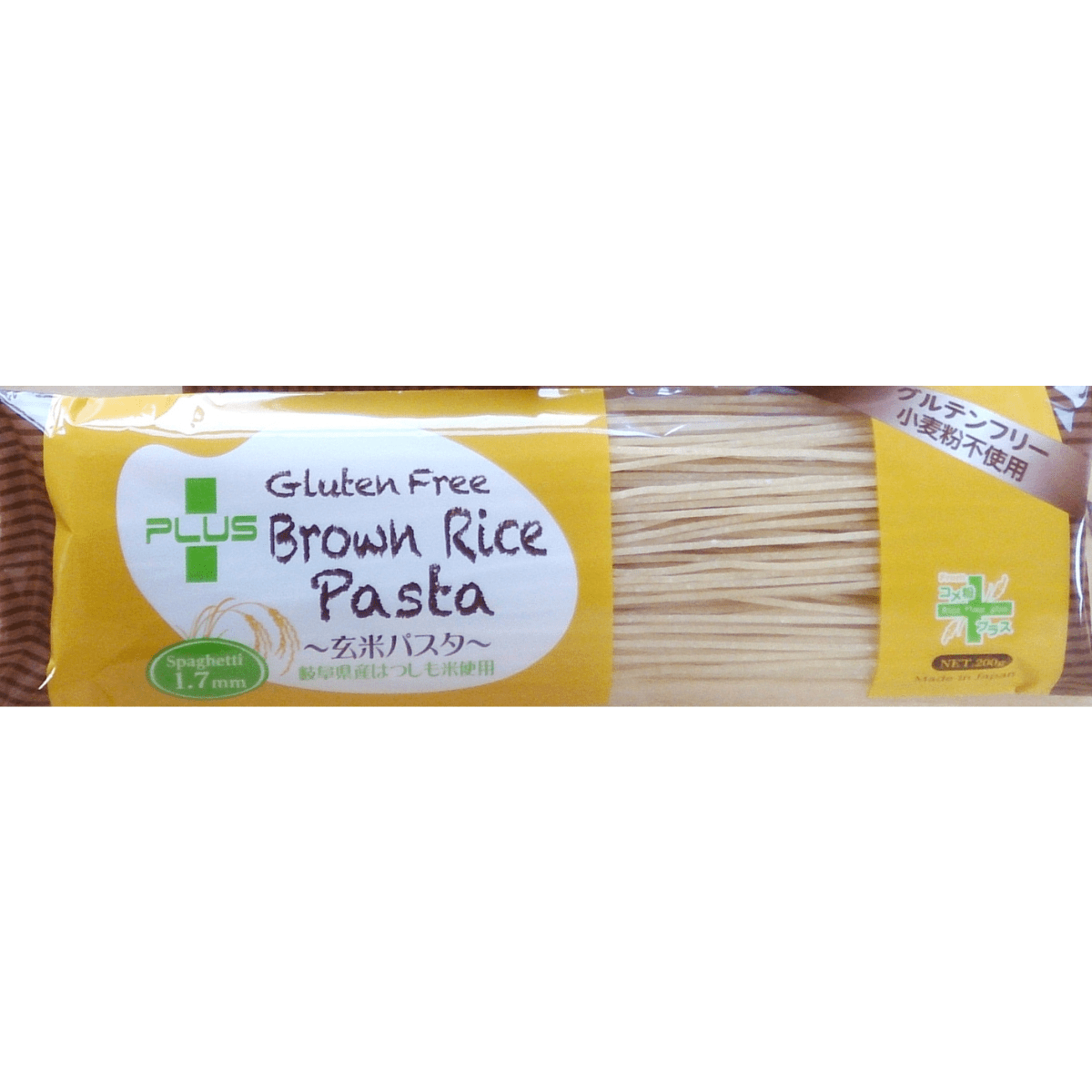 PLUS GF Brown Rice Pasta Spaghetti 1.7mm - Gluten Free - Tokyo Fresh Direct