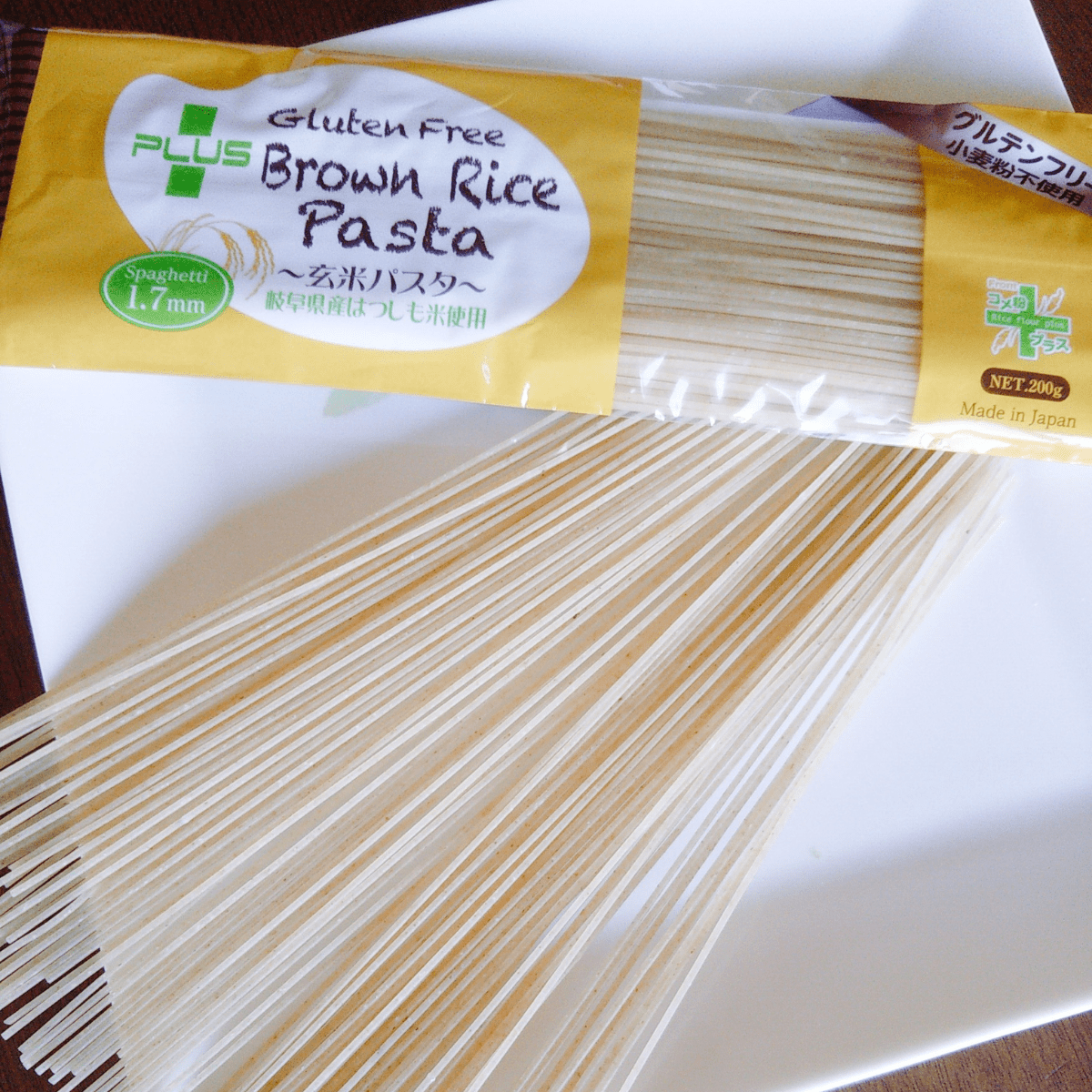 PLUS GF Brown Rice Pasta Spaghetti 1.7mm - Gluten Free - Tokyo Fresh Direct