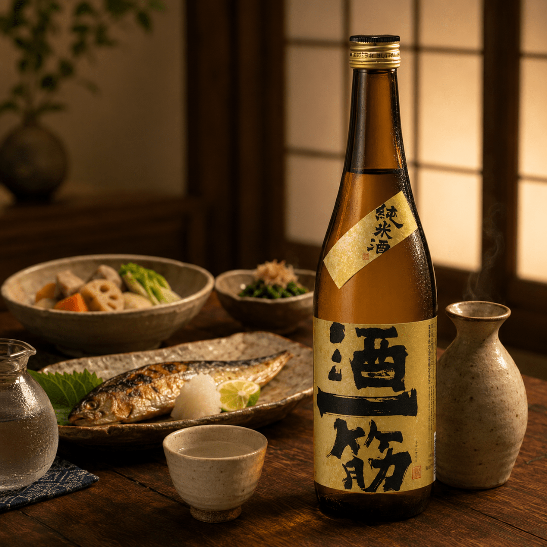 Sake Hitosuji Stalwart Junmai Sake 720ml ABV.15% - TFD (Tokyo Fresh Direct)