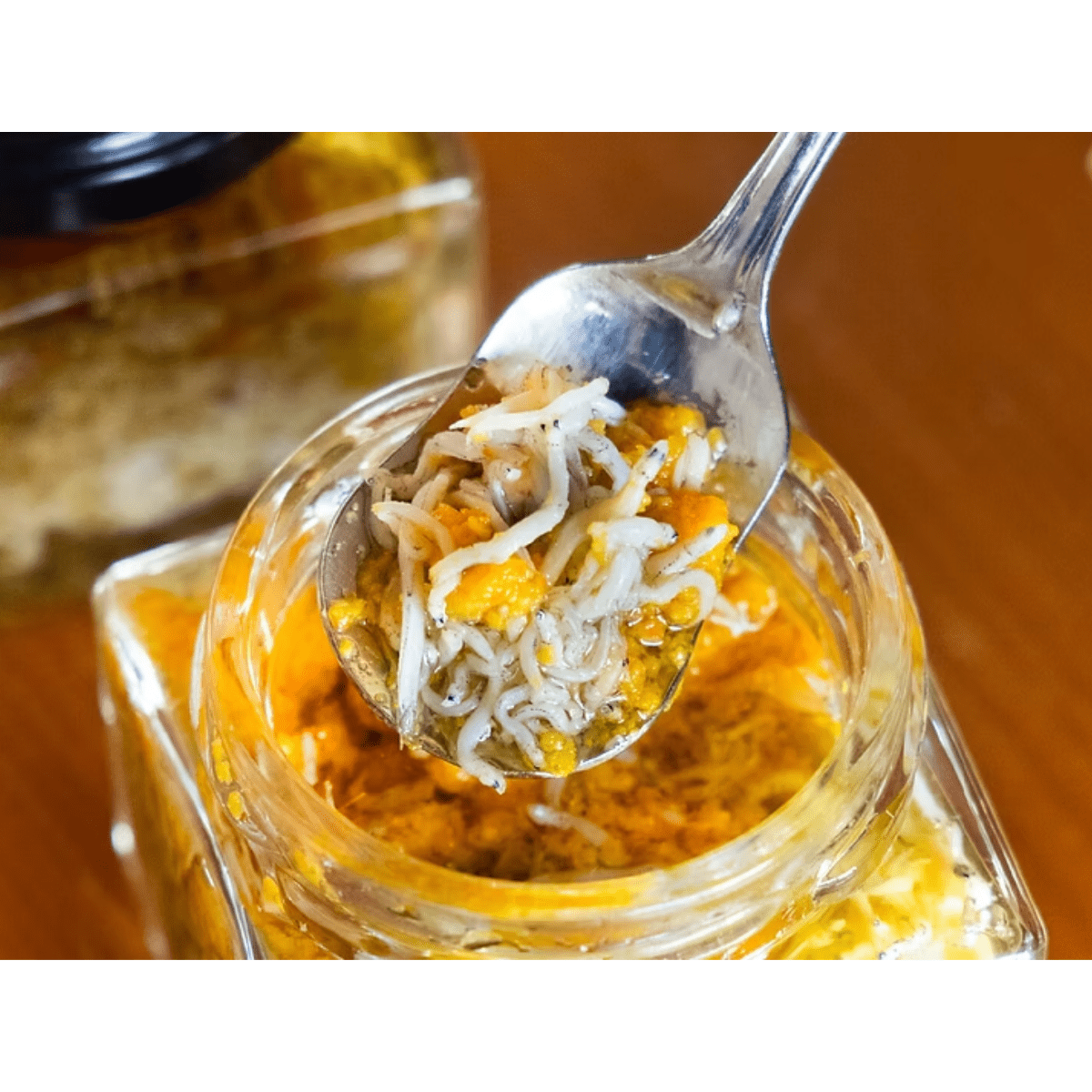 Shirasu Whitebait in Kinzanji Miso & Garlic Olive Oil - Tokyo Fresh Direct