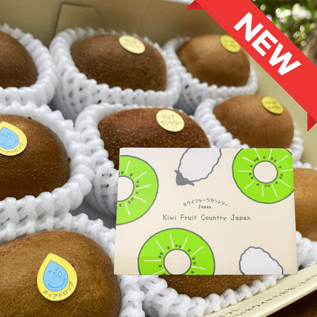 Shizuoka Kiwi Tasting Selection Box Tear Drop / Apple Kiwi / Kōryoku or Cracky (9pcs/700g) - Tokyo Fresh Direct