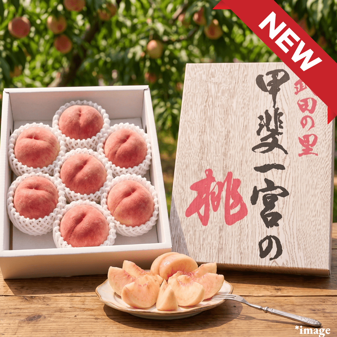 "Takeda no Sato Kai-Ichinomiya Peaches(Giftbox/L~3L-size/Top Grade)”,One of Japan’s leading peach-producing regions, Approx.2kg(5~7pcs) | Delivery: 10th-11th July - TFD (Tokyo Fresh Direct)