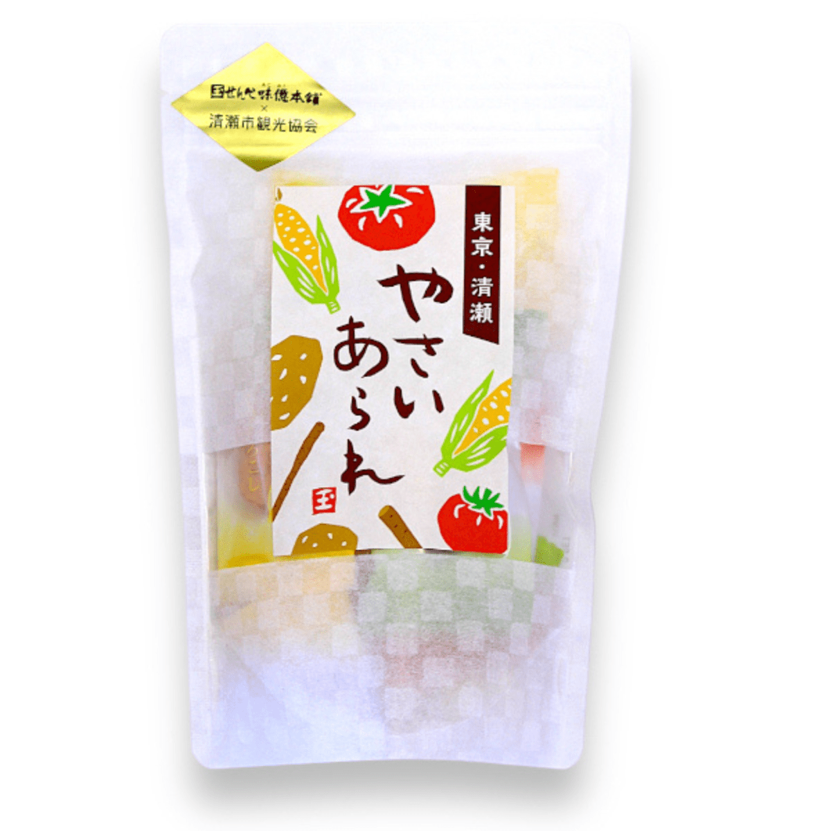 TAMAGAWA SEIKA Tokyo Kiyose Gourmet Vegetable Arare Assortment 14pc - Tokyo Fresh Direct