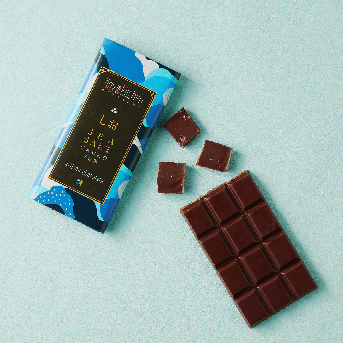 TINYKITCHEN MIYAZAKI Artisan Chocolate Sea Salt Cacao 70% - Tokyo Fresh Direct