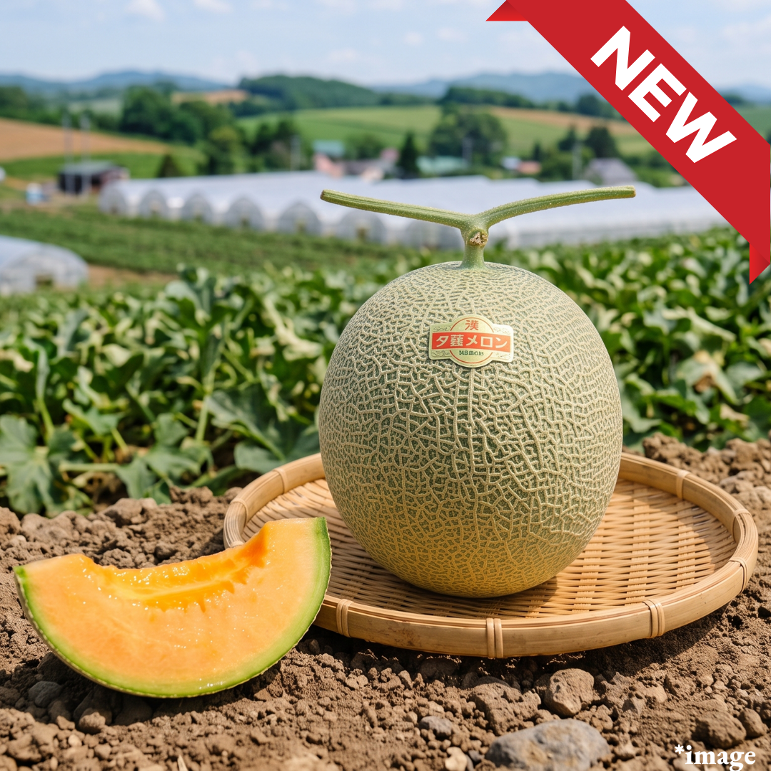 "Yubari Melon (Giftbox/2L-size)",Japan’s Most Prestigious Melon, Grown Only in Yubari., Approx1.6kg | Delivery: 7th~8th Aug - TFD (Tokyo Fresh Direct)