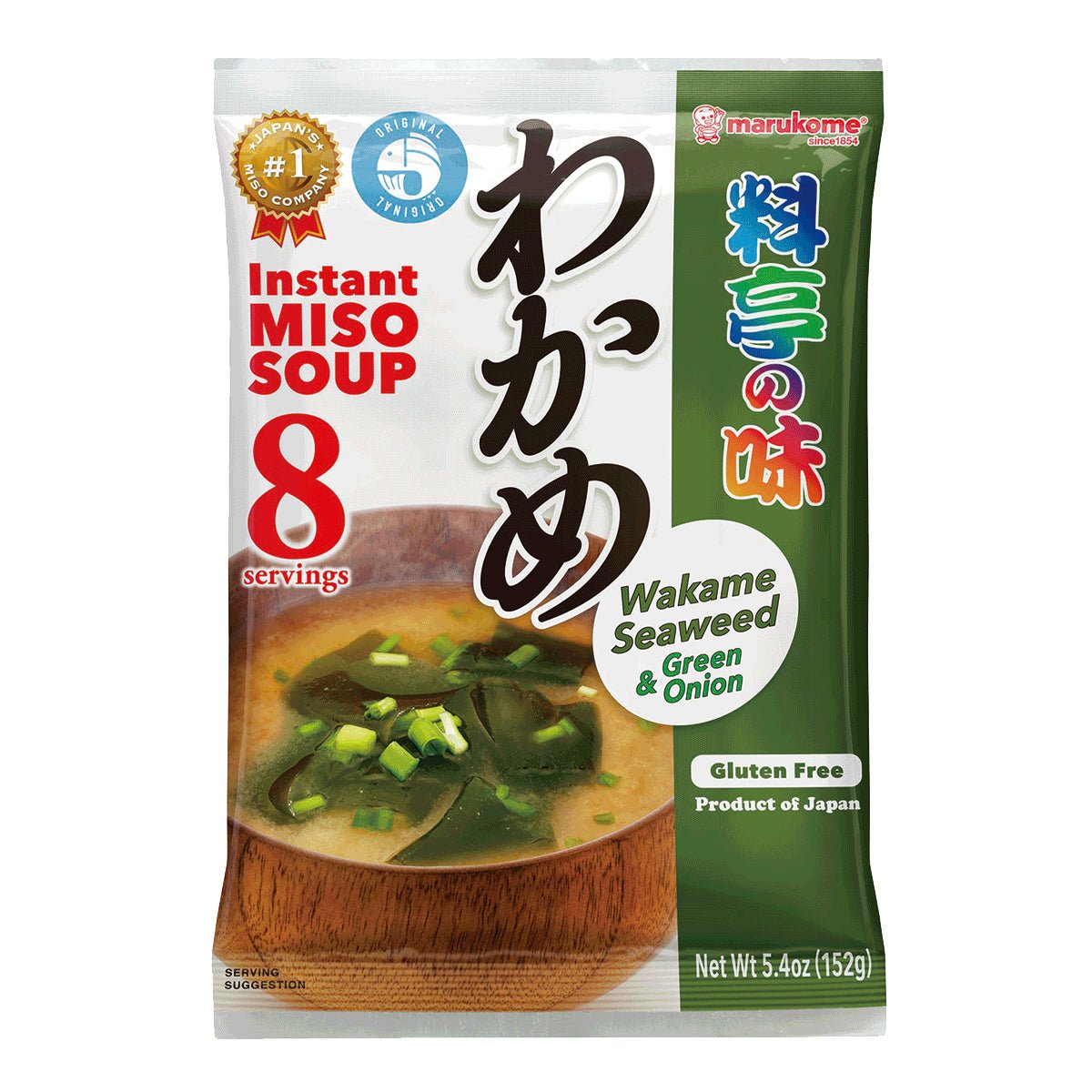 Marukome Ryotei No Aji Miso Soup Wakame 8 Servings