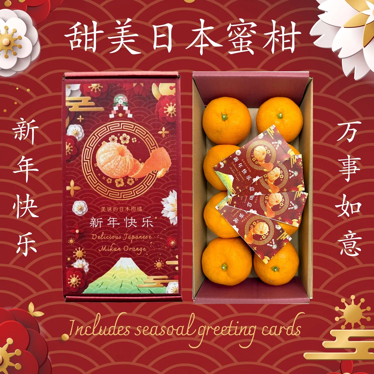 Chinese New Year Special BOX "Yamakita Orange (High Grade)" approx.800g/8pc, traditional oranges with exquisite sweetness and rich depth of flavor from Kochi [Delivery between 10th~25th Jan]