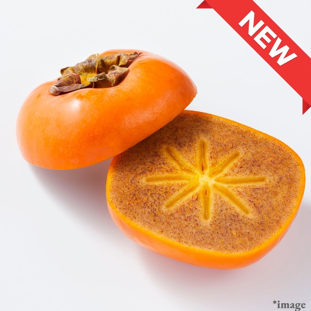 "Nakanishi Early Persimmon (High Grade)", Crispy Healthy Black Sesame Persimmon, (L size 2pcs/approx.400g) | Delivery: 17th-18th Oct