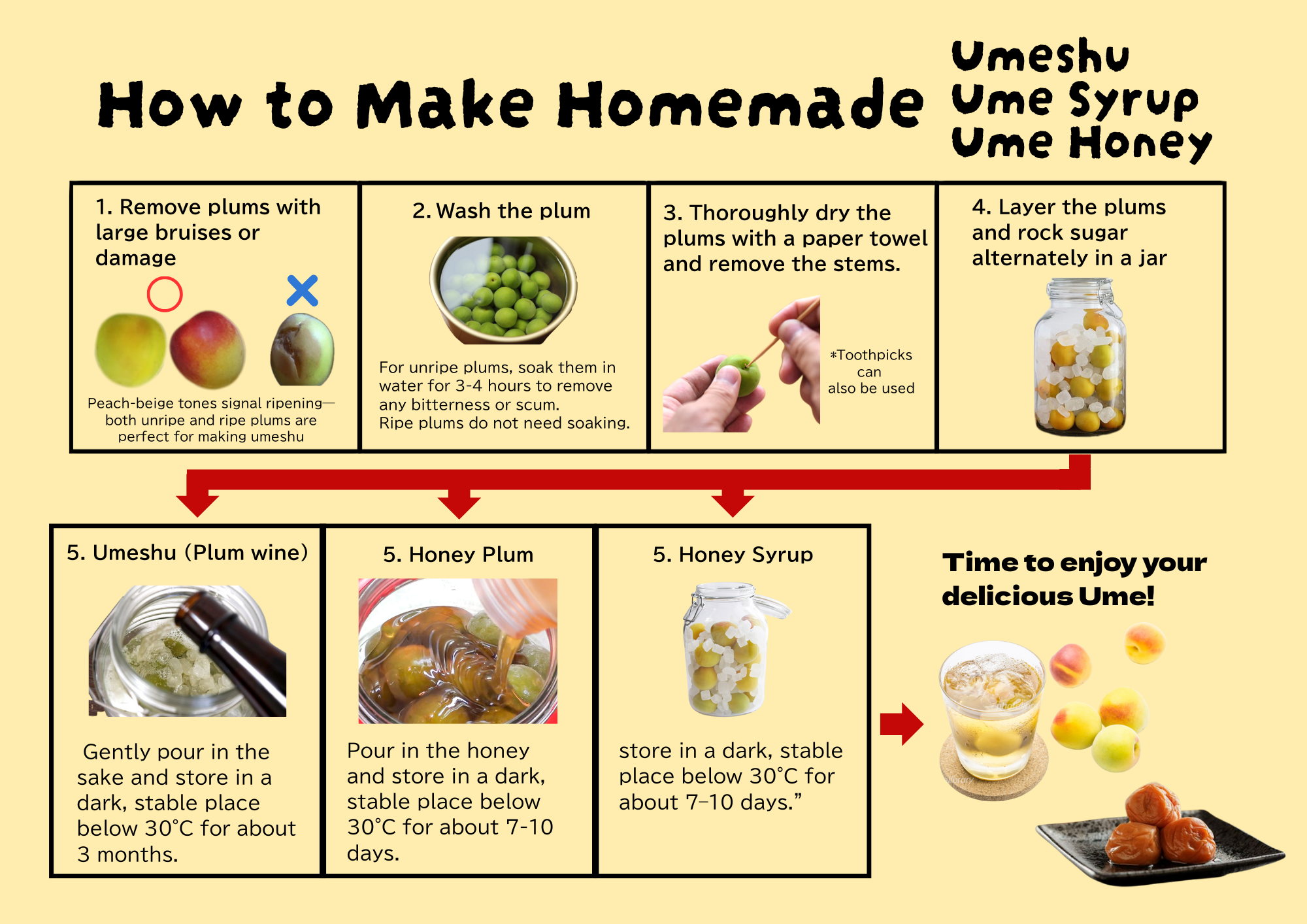 Homemade Plum Wine Set （Early Harvest Plum）– Craft Your Own Japanese Fruit Liqueur［6th ~ 7th June Delivery］