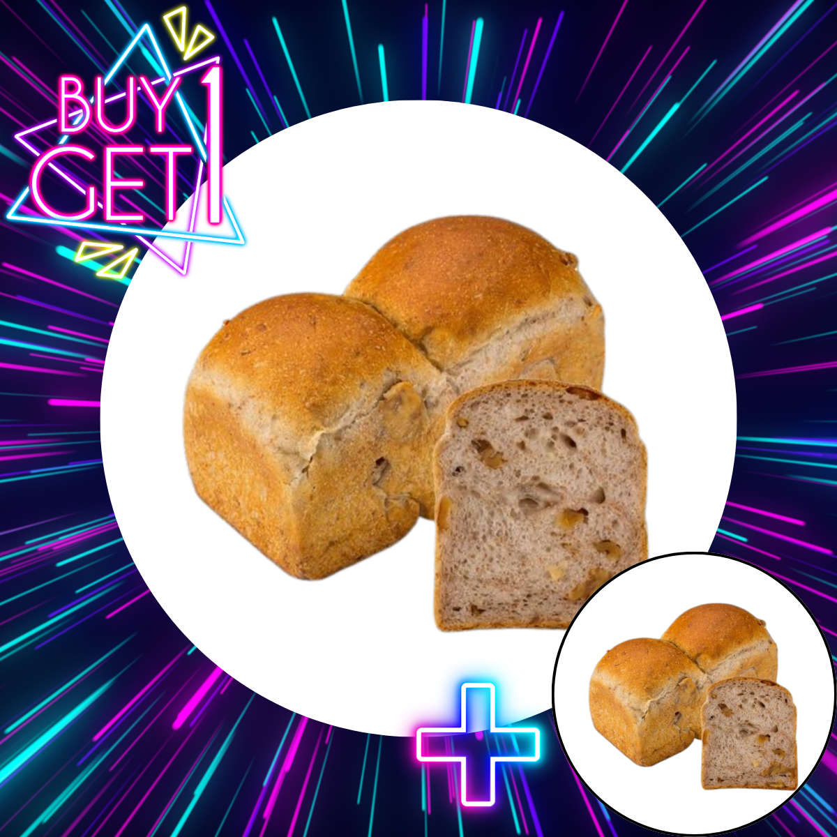 [BUY1 GET1 FREE] HL Whole Wheat Bread with Walnuts Heartland