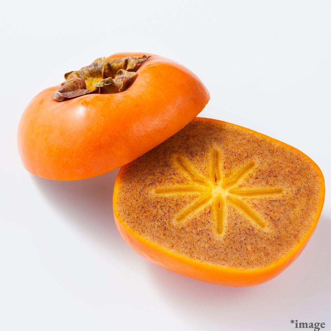 "Nakanishi Early Persimmon (High Grade)", Crispy Healthy Black Sesame Persimmon, (L size 2pcs/approx.400g) | Delivery: 17th-18th Oct