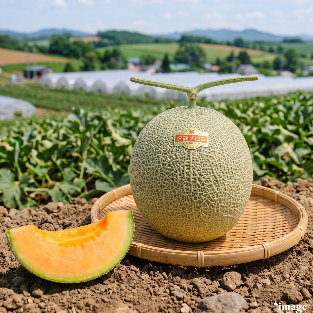 "Yubari Melon (Giftbox/2L-size)",Japan’s Most Prestigious Melon, Grown Only in Yubari., Approx1.6kg | Delivery: 7th~8th Aug
