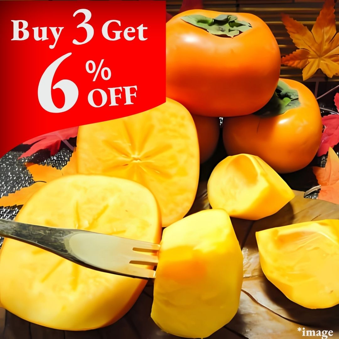 "Tone Wase (High Grade)", Nara Seedless Persimmons, from Japan’s Renowned Region, (2pcs/400g+) | Delivery: 17th-18th Oct
