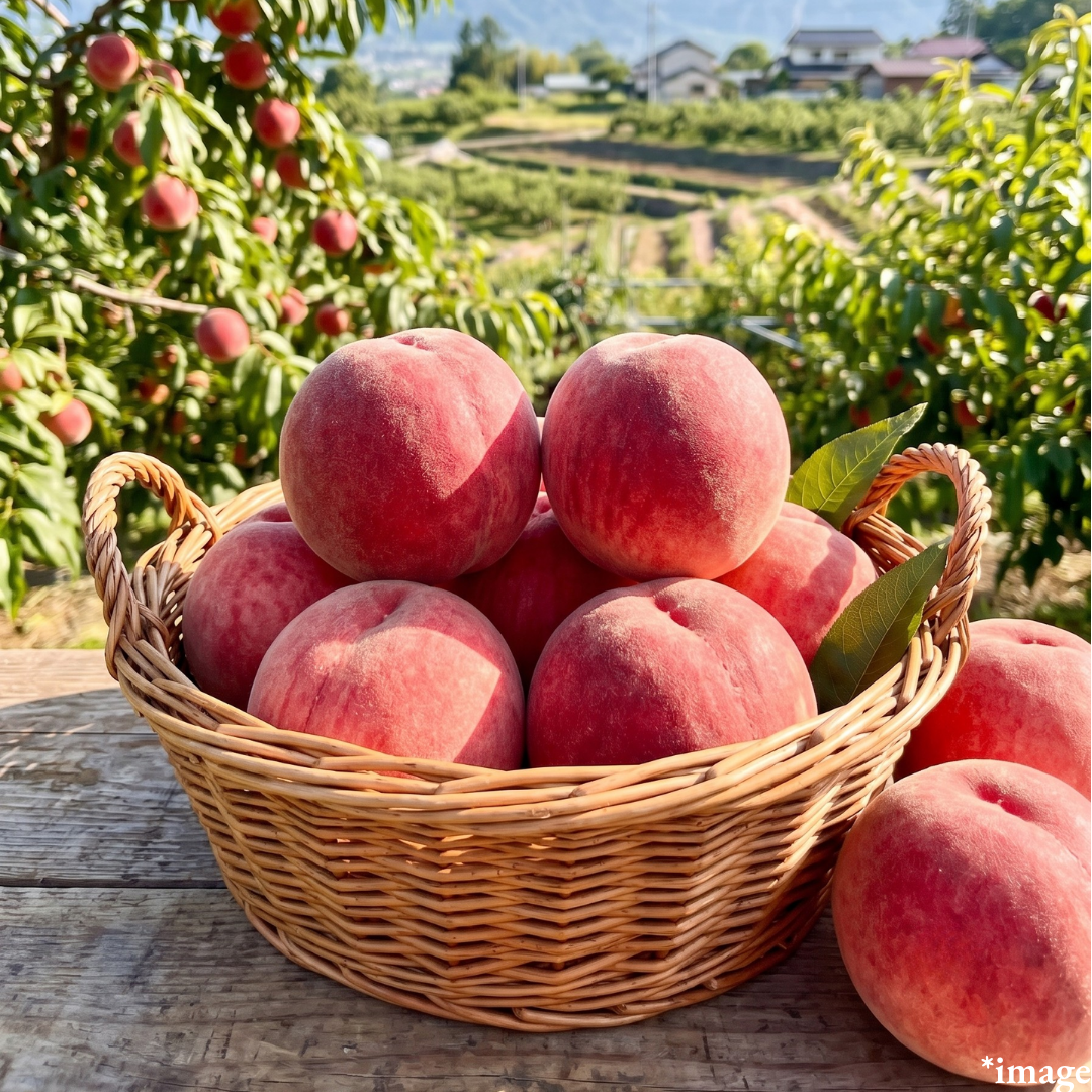 "Kanoiwa White Peach (2L-size/High Grade)", 91–100 Days from Full Bloom, Approx.600g(2pcs) | Delivery: 21st~22nd Aug