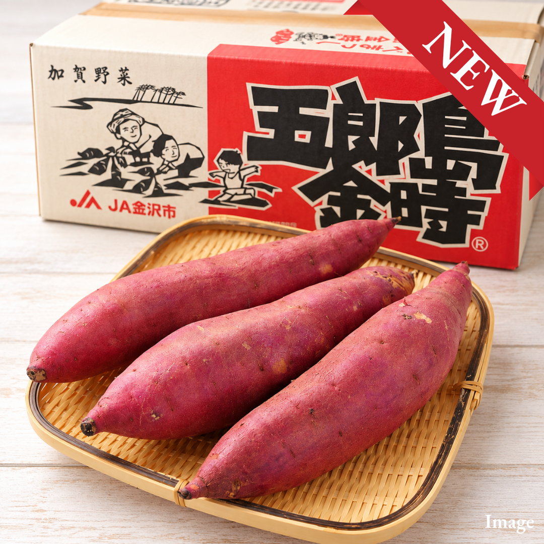 Premium Gorojima Kintoki Sweet Potato from Ishikawa – Traditional Kaga Vegetable with Naturally Sweet & Fluffy Texture Approx. 500g