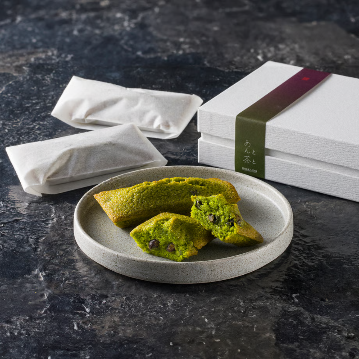 Financier Matcha & Hokkaido Black Bean