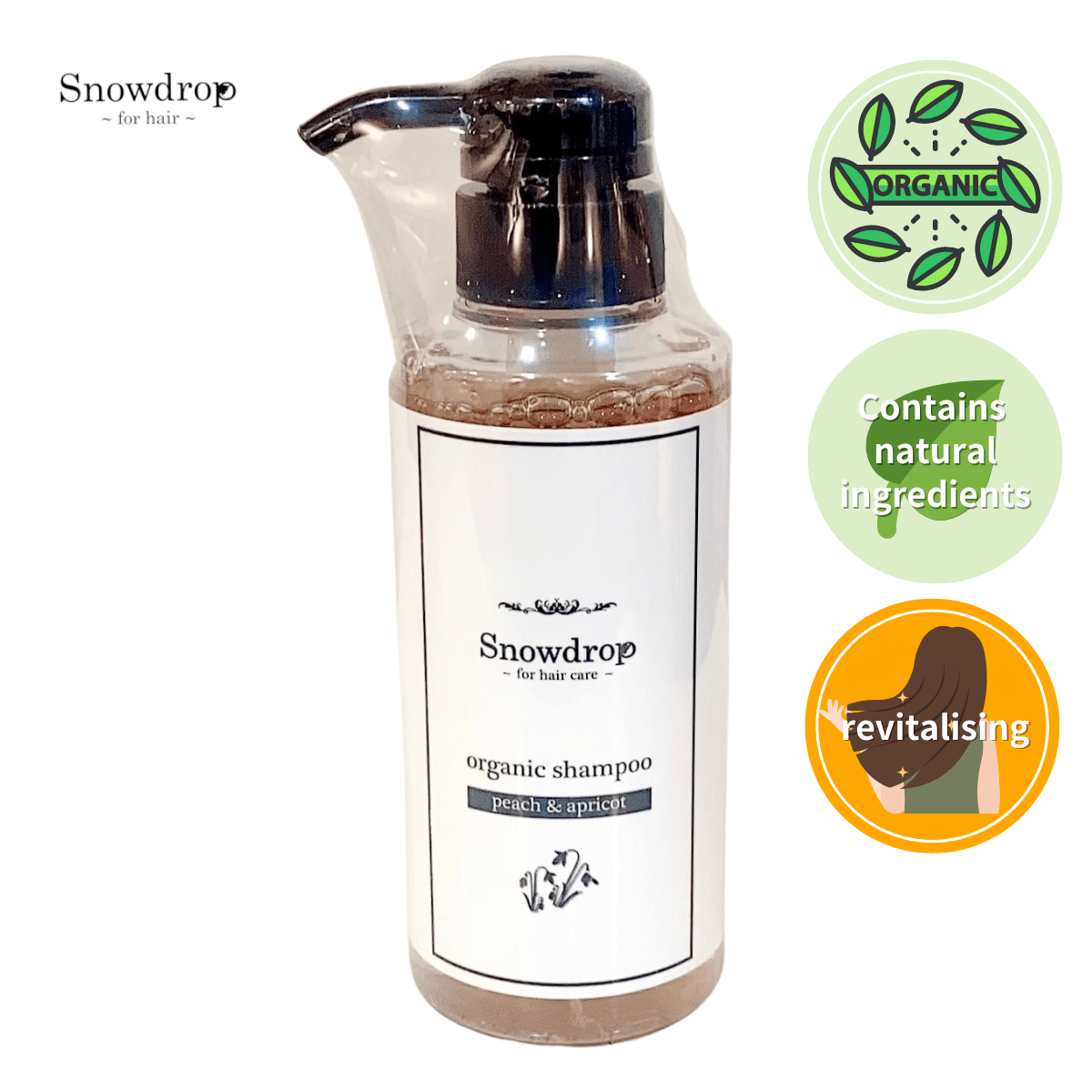 [A safe non - silicone] Organic Shampoo peach & apricot　Oneworld S.D - Tokyo Fresh Direct