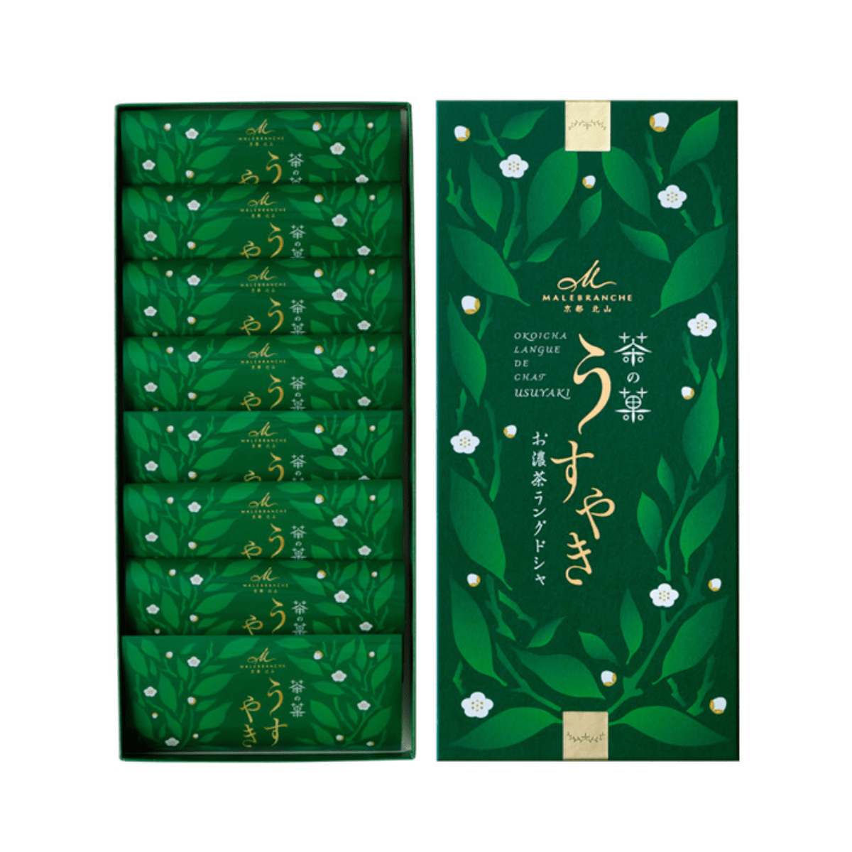 [Available with Event Ticket] Okoicha Green Tea Langue De Chat CHA NO KA Thin Crisp 8P - TFD (Tokyo Fresh Direct)