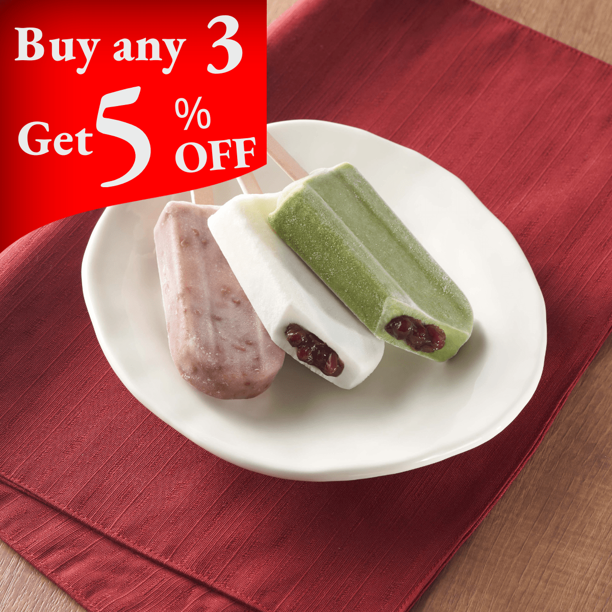 Box Azuki Red Bean Ice Cream Bar - Tokyo Fresh Direct