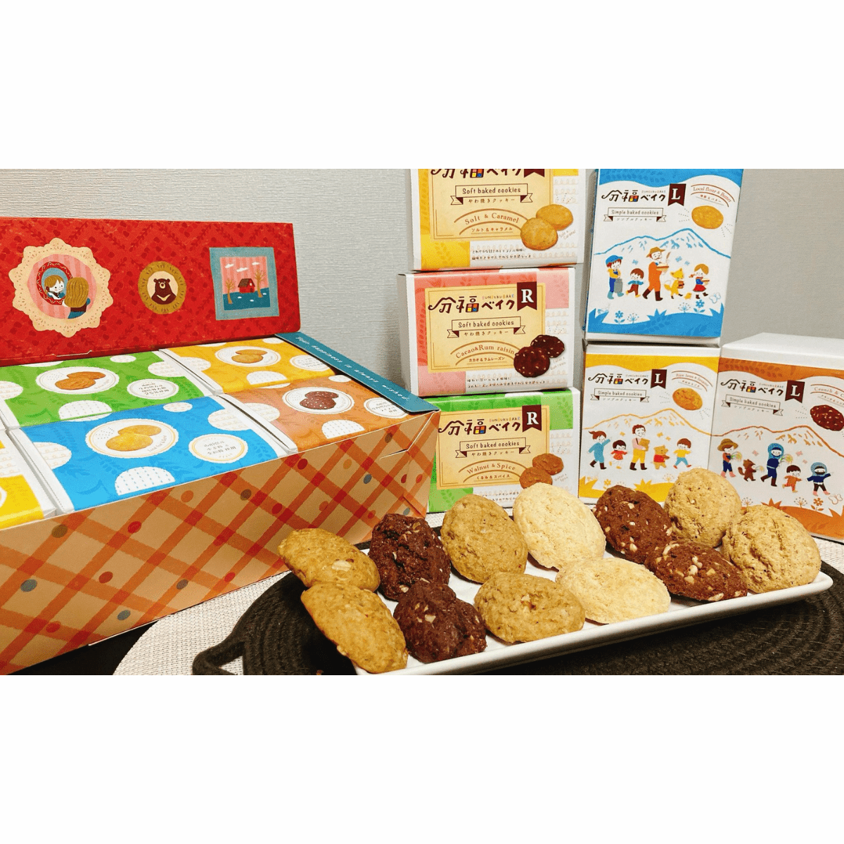 Bunbuku Baked Cookie 6 Box Assorted - Tokyo Fresh Direct