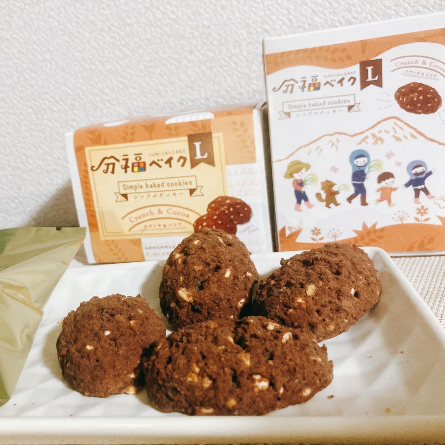 Bunbuku Baked Cookie L Crunch & Cocoa HONTAKE - Tokyo Fresh Direct